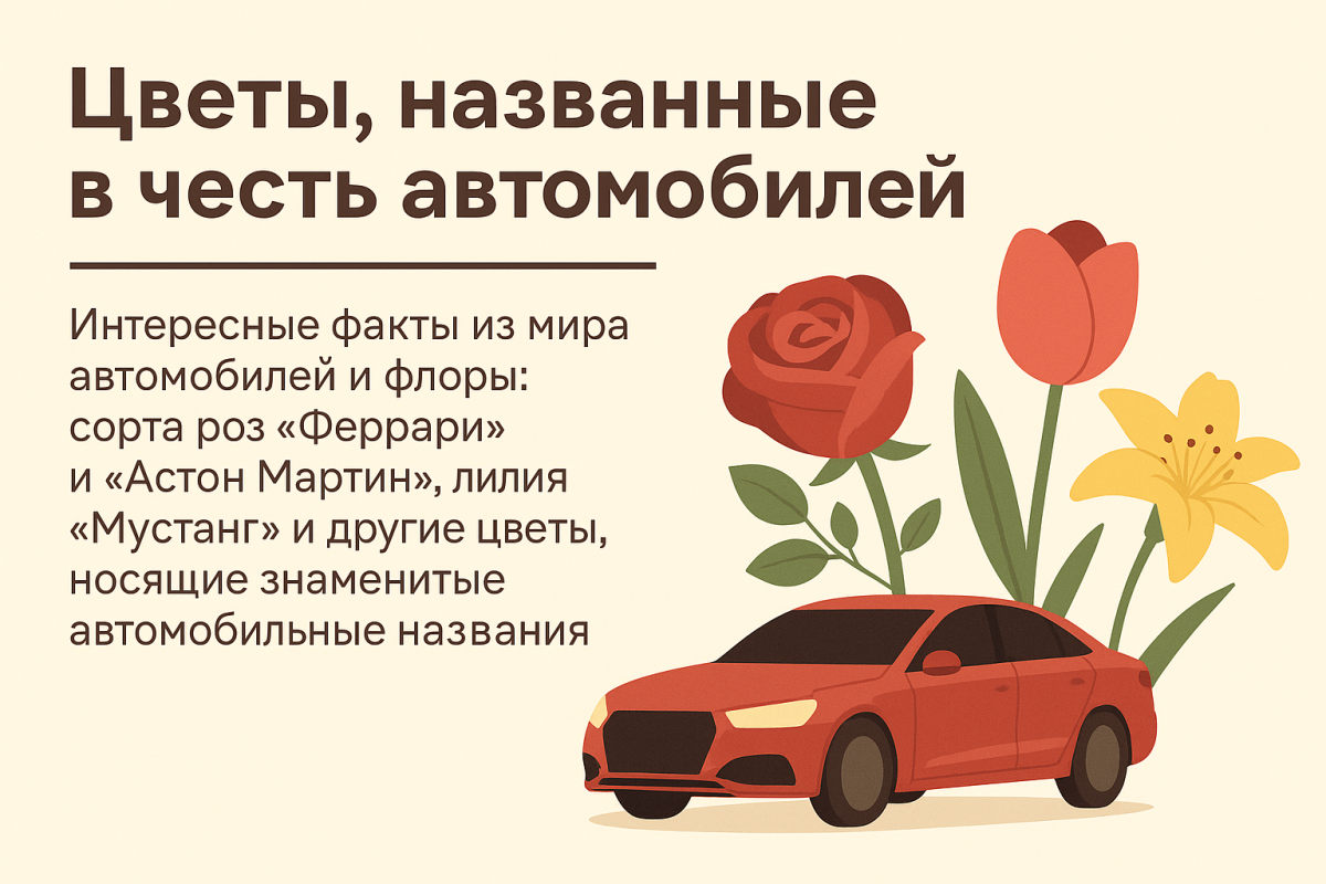 Цветы названные в честь автомобилей