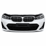 Передняя часть Морда в сборе BMW 3 G20 LCI (рестайлинг) M-пакет M340i + Радиаторы вид спереди