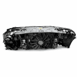 Передняя часть Морда в сборе BMW 5 G30 LCI (рестайлинг) + Радиаторы вид сзади